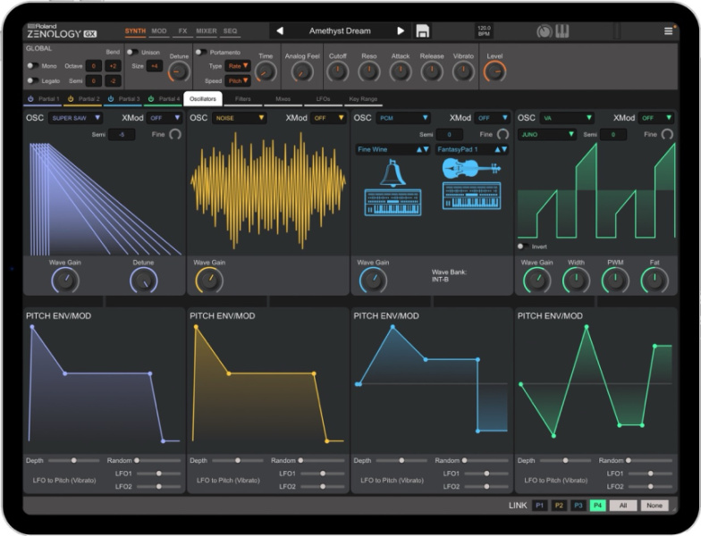 Roland Zenology GX para iPad